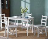 Classic Solid Wooden Dining Table and 4 Chairs Set Kitchen Home Grade B