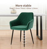 2 Velvet Bucket Chairs