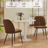 4 Velvet / Suede Dining Chairs Upholstered seat with Metal Legs Kitchen Chairs + Free Delivery 🚚