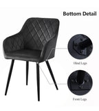 2 Faux Leather Chairs + Free Delivery 🚚