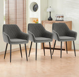 2 Velvet Bucket Chairs