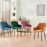 2 Velvet Bucket Chairs