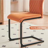 New Set of 4 pcs Mayfair Dining Chairs Metal Legs High Back Seat