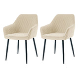 2 Velvet Bucket Chairs