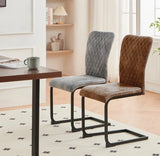 New Set of 4 pcs Mayfair Dining Chairs Metal Legs High Back Seat