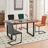 New Set of 4 pcs Mayfair Dining Chairs Metal Legs High Back Seat