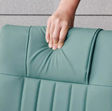 New Set of 2 pcs Dining Chairs Metal Legs High Back Seat