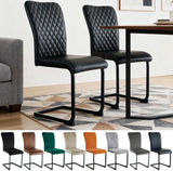 New Set of 4 pcs Mayfair Dining Chairs Metal Legs High Back Seat