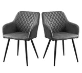 2 Faux Leather Chairs + Free Delivery 🚚