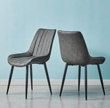 BW | 2 Diamond Faux Velvet Chairs