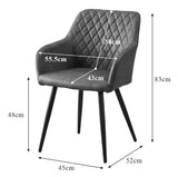 2 Faux Leather Chairs + Free Delivery 🚚