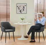 2 Velvet Bucket Chairs