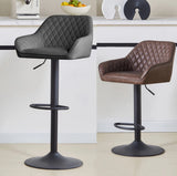 2 x  PU Swivel Bar Stools