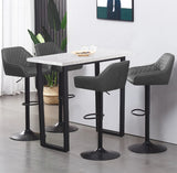 2 x  PU Swivel Bar Stools