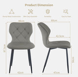 2 x Chelsea ( Velvet / PU) Chairs