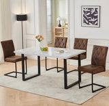 New Set of 4 pcs Mayfair Dining Chairs Metal Legs High Back Seat