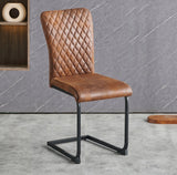 New Set of 4 pcs Mayfair Dining Chairs Metal Legs High Back Seat