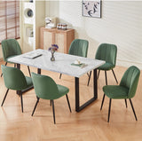4 Velvet / Suede Dining Chairs Upholstered seat with Metal Legs Kitchen Chairs + Free Delivery 🚚