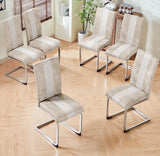 New Set of 2 pcs Mayfair Dining Chairs Metal Legs High Back Seat