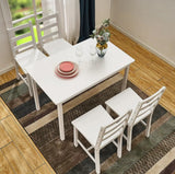 Classic Solid Wooden Dining Table and 4 Chairs Set Kitchen Home Grade B
