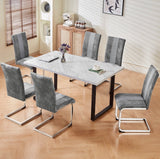 New Set of 2 pcs Mayfair Dining Chairs Metal Legs High Back Seat