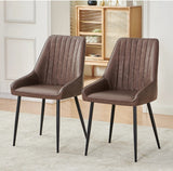 Set of BW 4 Dining Chairs Faux Leather + Free Delivery 🚚