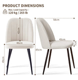 4 Velvet / Suede Dining Chairs Upholstered seat with Metal Legs Kitchen Chairs + Free Delivery 🚚