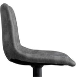 Set of 2 Faux Leather Height Adjustable Breakfast Counter Stools