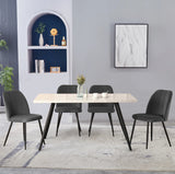 2 x Velvet Dining Chairs Upholstered seat with Metal Legs Kitchen Chairs + Free Delivery 🚚