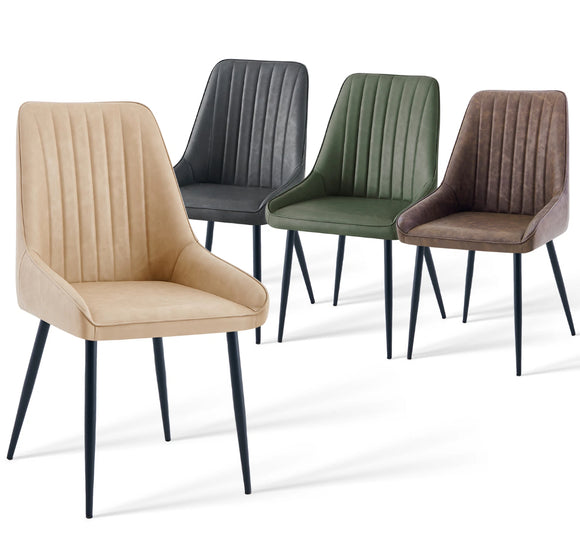 2 x BW Luxury Faux/ Velvet Chairs