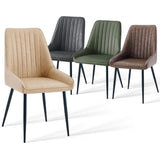 2 x BW Luxury Faux/ Velvet Chairs