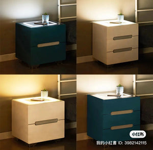 Smart Bedside Table with Light Phone Charging
Modern Bedroom Furniture 2 Drawers