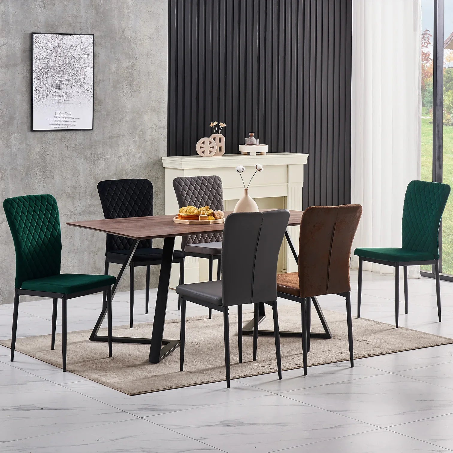 Metal chairs discount set of 6