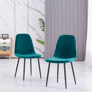 4 x Teal Velvet Chairs + Free Delivery 🚚