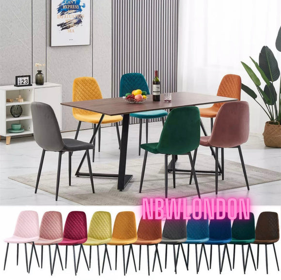 2 x Velvet Dinning Chairs + Free Delivery 🚛