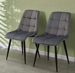2 x Deep Grey Chairs + Free Delivery 🚚