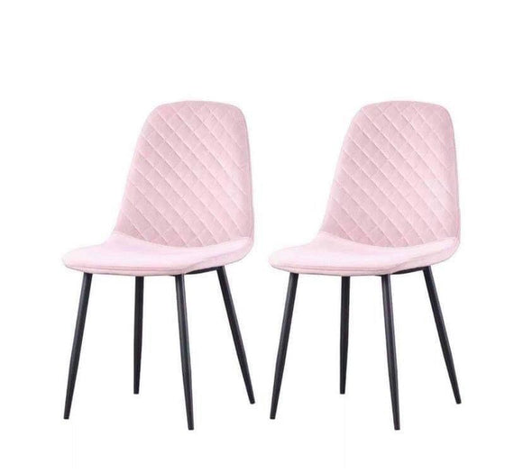 4 x Pink Velvet Chairs + Free Delivery 🚚