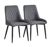 BW | 2 Faux / Velvet Chairs