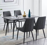 BW | 2 Faux / Velvet Chairs