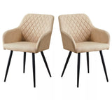 2 Faux Leather Chairs + Free Delivery 🚚