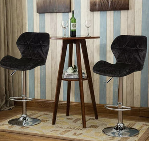 4 x Black Velvet Bar Stools + Free Delivery 🚚