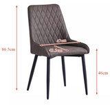 BW | 2 Faux / Velvet Chairs