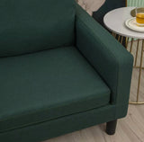 BW | 3 Seater L-Shaped Corner Sofa Fabric Armchair with Footstool Home Settee Couch