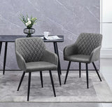 2 BW Grid Velvet Bucket Chairs + Free Delivery 🚚