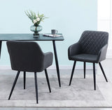 2 BW Grid Velvet Bucket Chairs + Free Delivery 🚚
