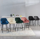 2 x BW Luxury Tufted Bar Stools + Free Delivery