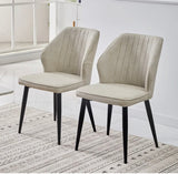 2 Grey Leather Chairs 🪑