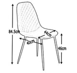 4 x Velvet Dinning Chairs + Free Delivery 🚛