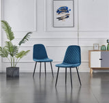 2 x Blue Velvet Chairs + Free Delivery 🚚