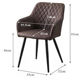 2 Faux Leather Chairs + Free Delivery 🚚